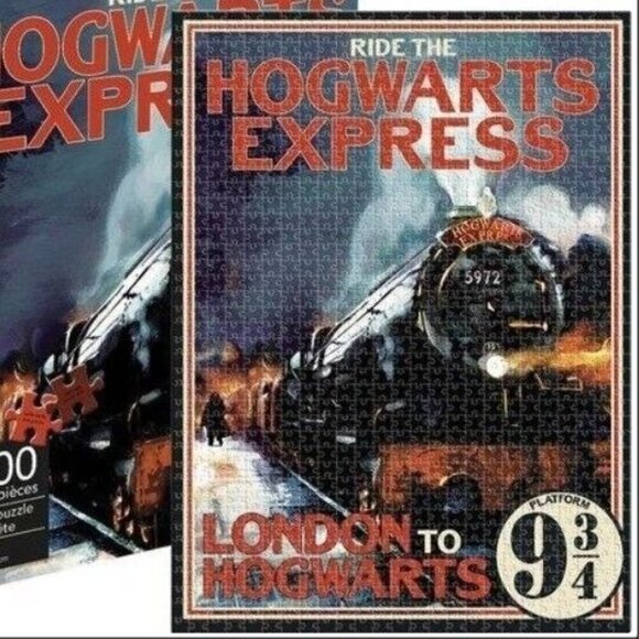 Harry Potter Hogwarts Express 1000 Piece Jigsaw‎ Puzzle London Train New READ - Picture 9 of 9